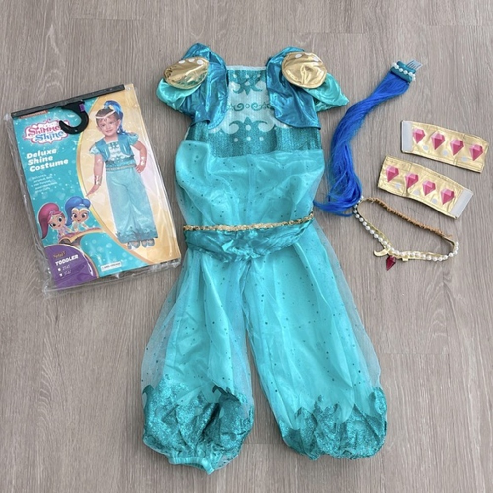 Nickelodeon Shimmer and Shine Genie Halloween Costume Toddler Size 5T-6T